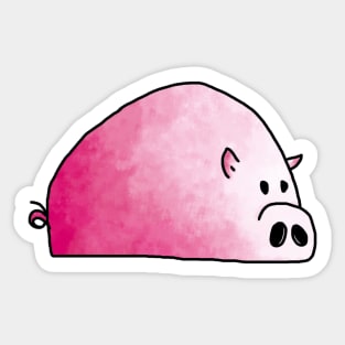 cute pink pig Sticker